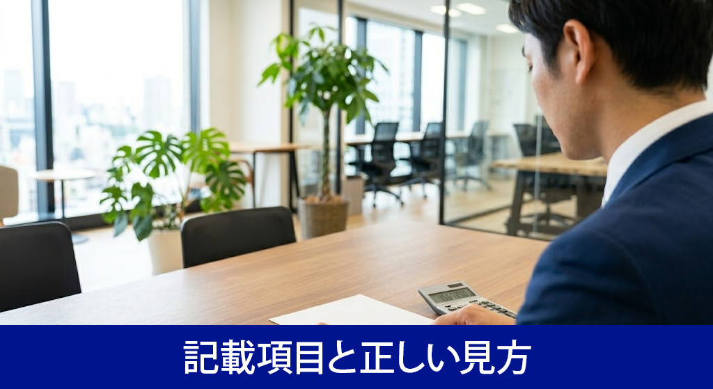 購入申込書の記載項目と正しい見方