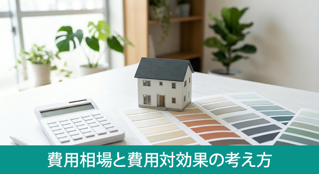 外壁塗料の種類別の費用相場と費用対効果の考え方