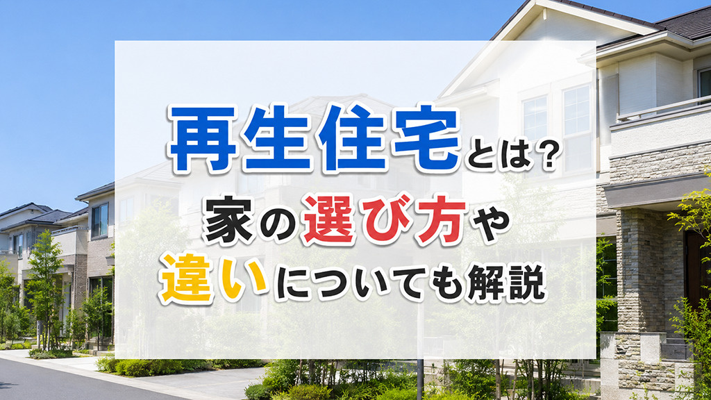 再生住宅とは？家の選び方や違いについても解説の画像