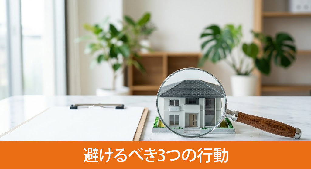 家の売却時に絶対に避けるべき3つの行動