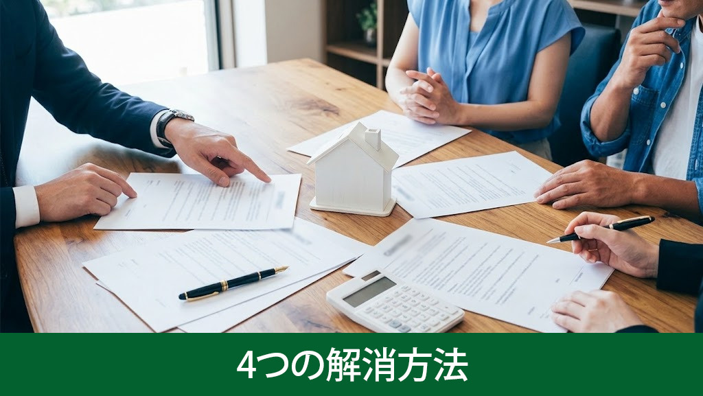 共有名義の空き家を手放す4つの解消方法