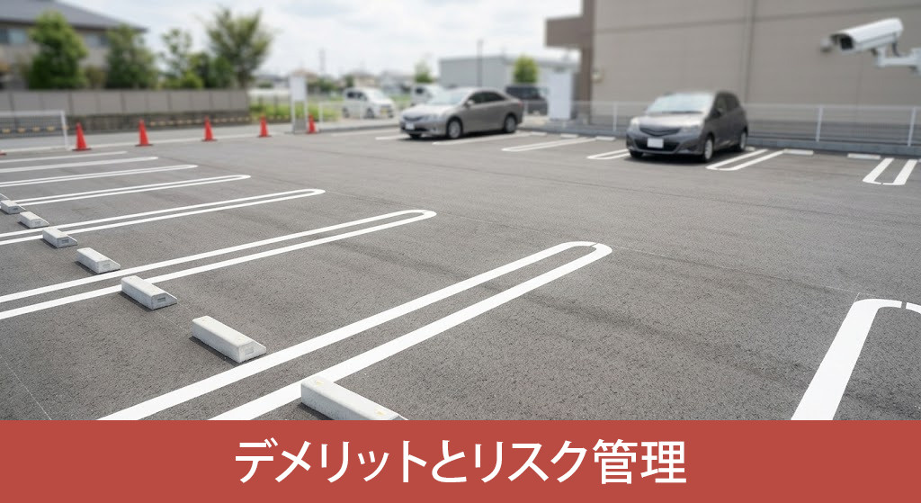 駐車場設置によるデメリットとリスク管理