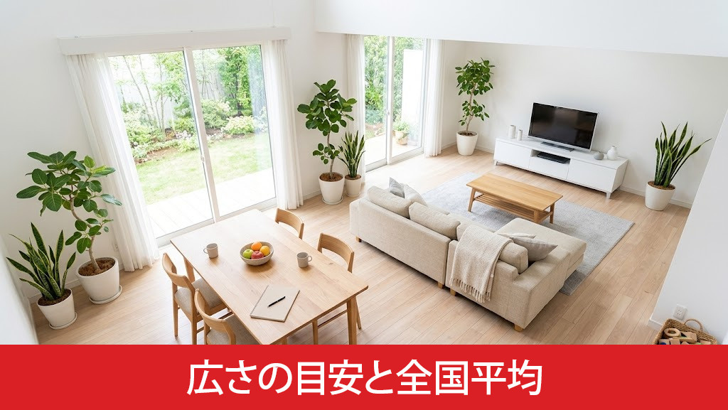 家族人数別に見る適正な広さの目安と全国平均