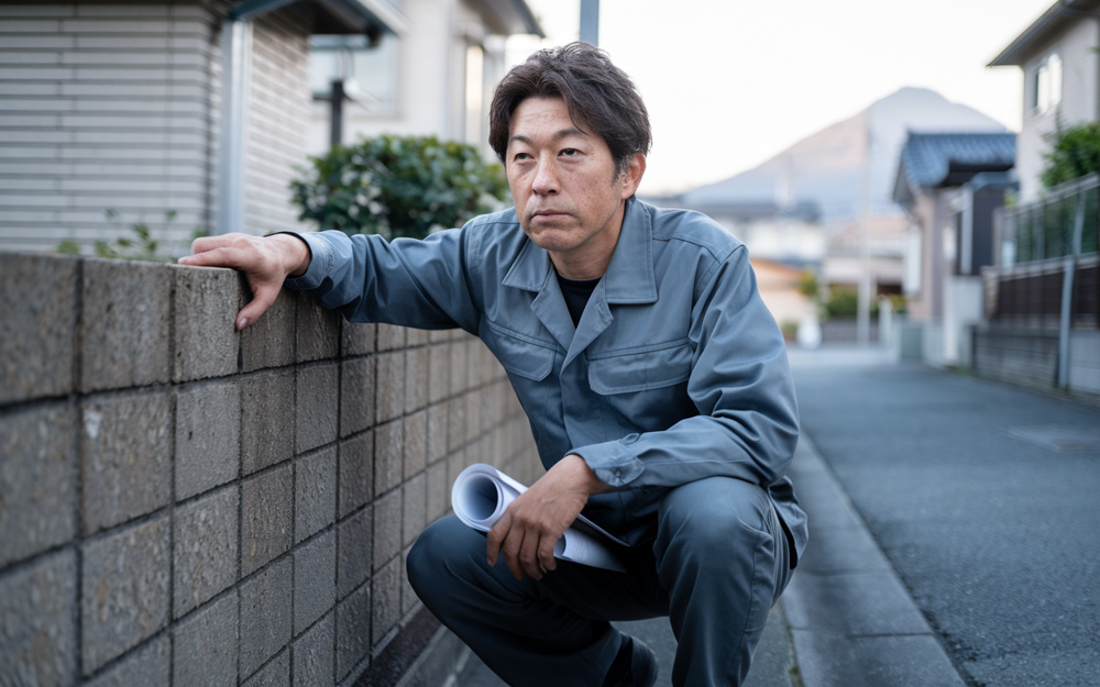 富士宮市の境界線で迷わない芯積みとは？ブロック塀の配置と所有関係を解説の画像