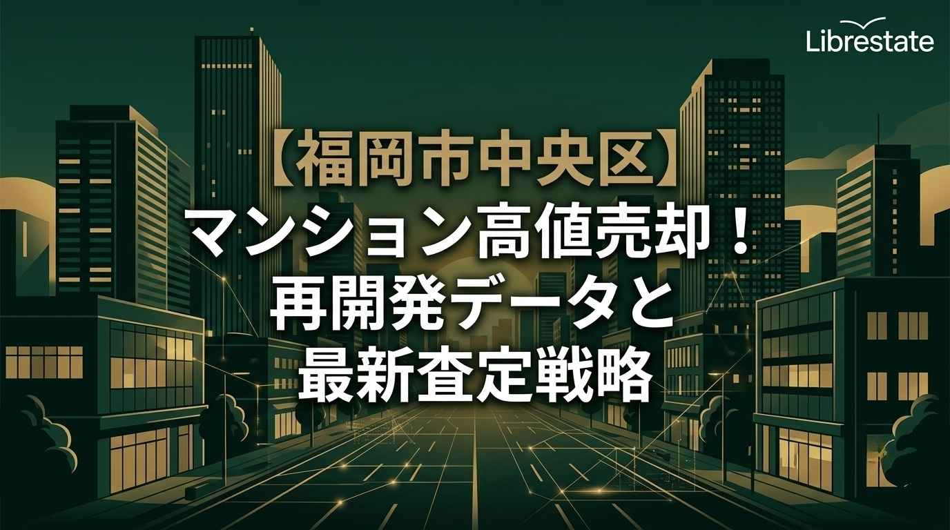 【福岡市中央区】マンション高値売却!再開発データと最新査定戦略の画像