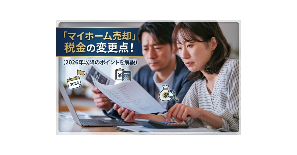 マイホーム売却で税金はどう変わる？2026年以降のポイントを解説の画像