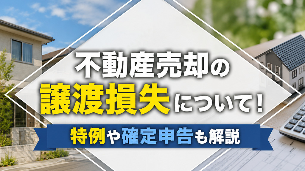 不動産売却の譲渡損失について！特例や確定申告も解説の画像
