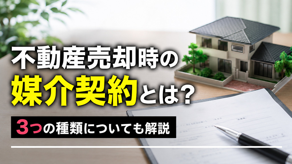 不動産売却時の媒介契約とは？3つの種類についても解説の画像