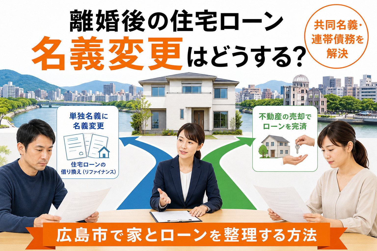 住宅ローン名義変更は離婚後どうなる？広島市で自宅を守るための手続きと注意点の画像