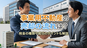 事業用不動産の売却の流れは？税金の種類や成功のポイントも解説の画像