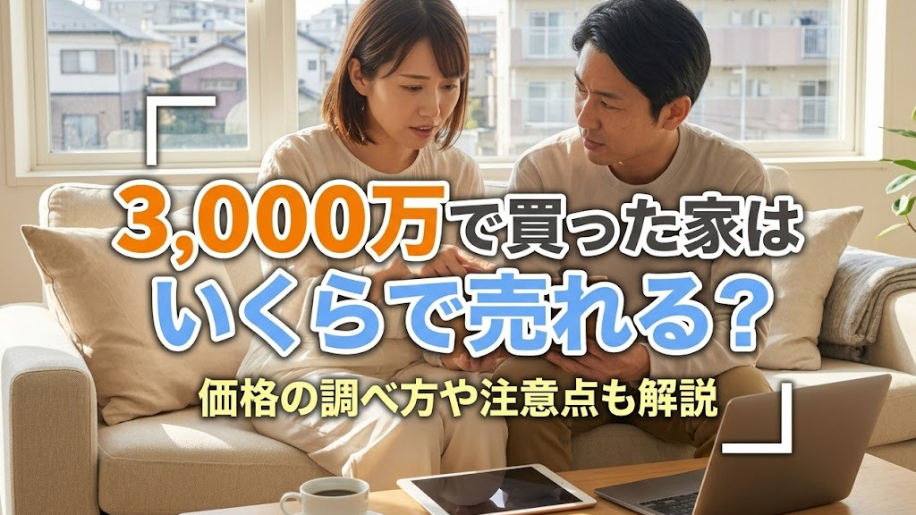 3,000万で買った家はいくらで売れる？価格の調べ方や注意点も解説