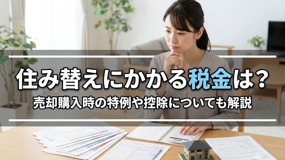 住み替えにかかる税金は？売却購入時の特例や控除についても解説の画像
