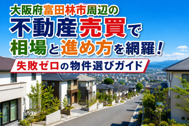 大阪府富田林市周辺の不動産売買で相場と進め方を網羅!失敗ゼロの物件選びガイドの画像