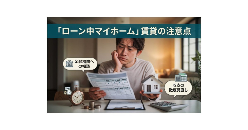 住宅ローン中の物件を賃貸に出す前に確認！金融機関への相談や収支の見直しポイントを解説の画像