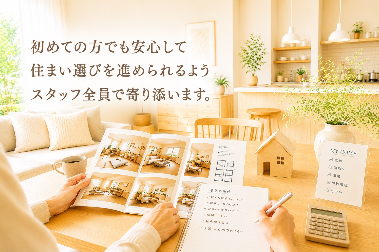 お部屋探しから入居までの流れの画像
