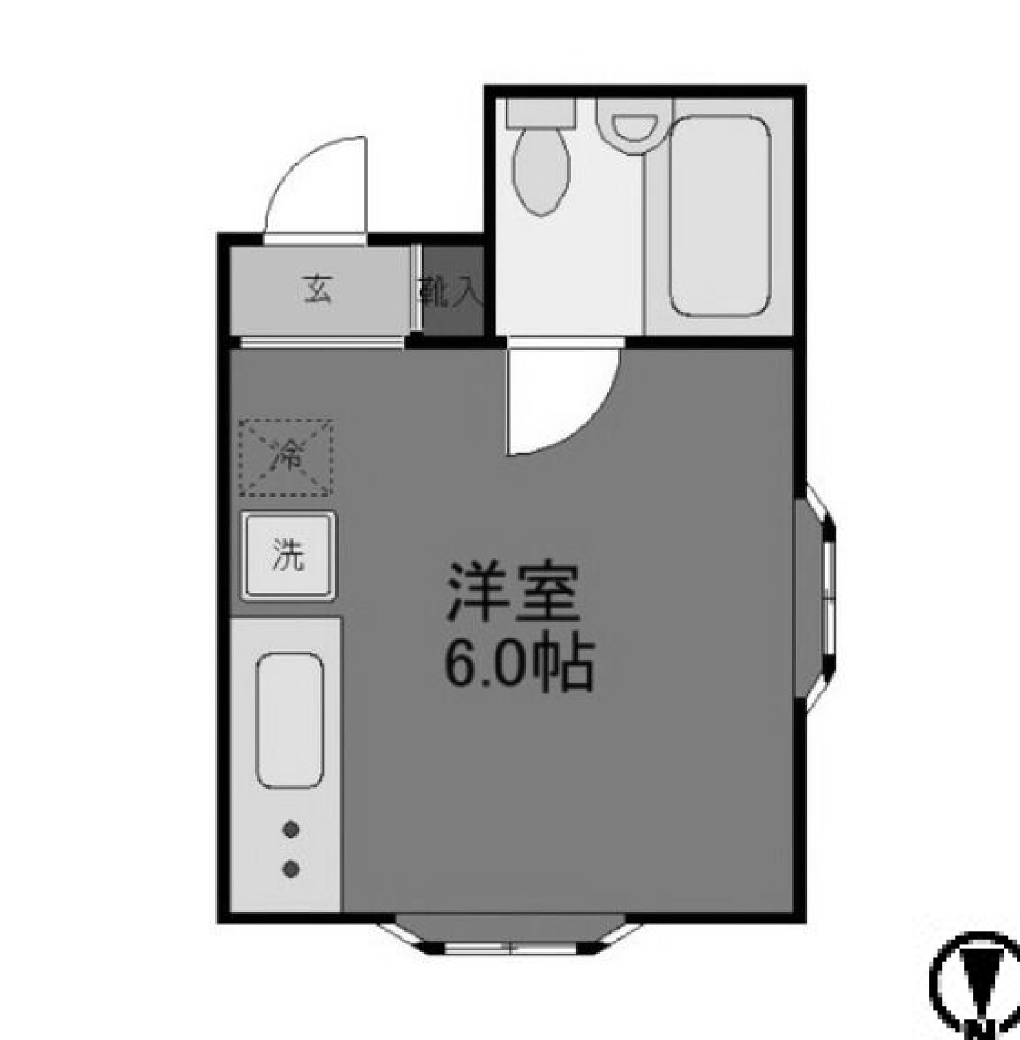 コバルト平野西301 間取り図