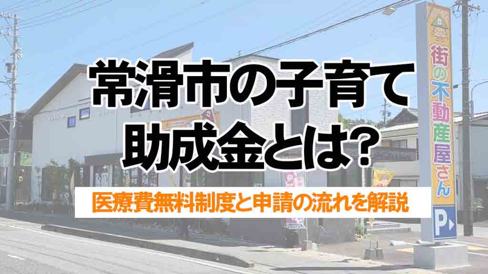 常滑市の子育て助成金とは？医療費無料制度と申請の流れを解説の画像