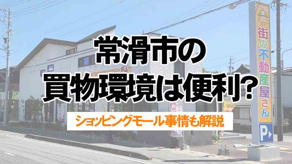 常滑市の買い物環境は便利？ショッピングモール事情も解説の画像