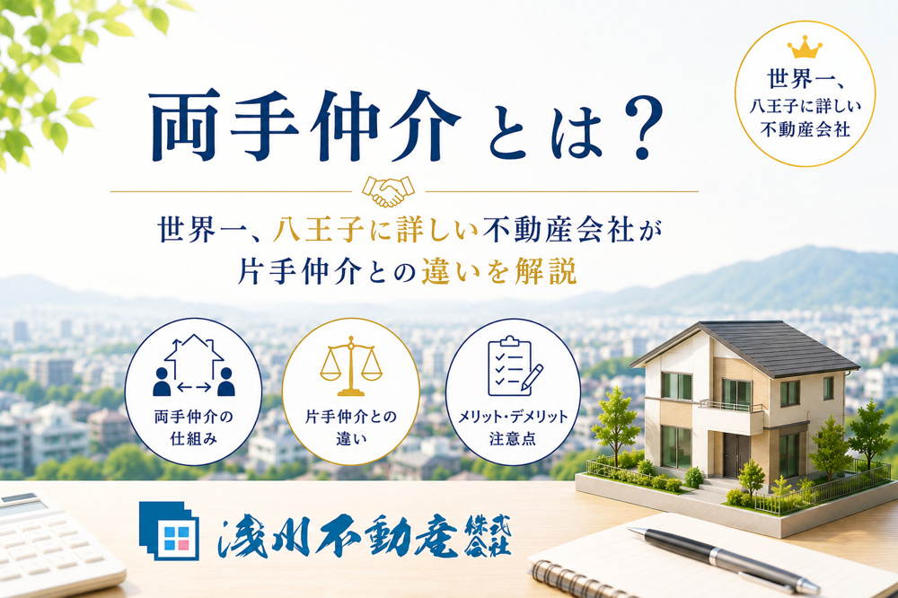 両手仲介とは？世界一、八王子に詳しい不動産会社が片手仲介との違いを解説の画像