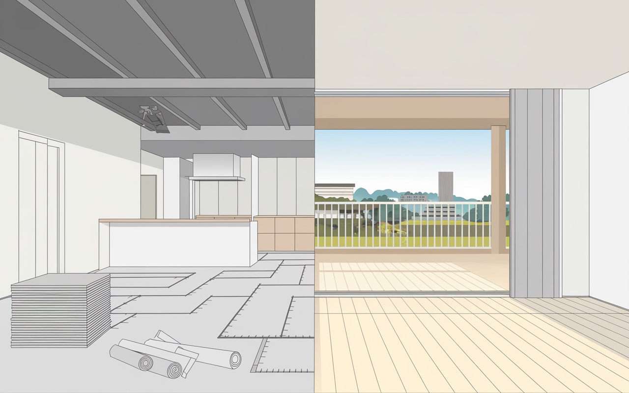中古マンションで叶える間取り変更！セミオーダーリノベーション事例で費用と流れを解説の画像