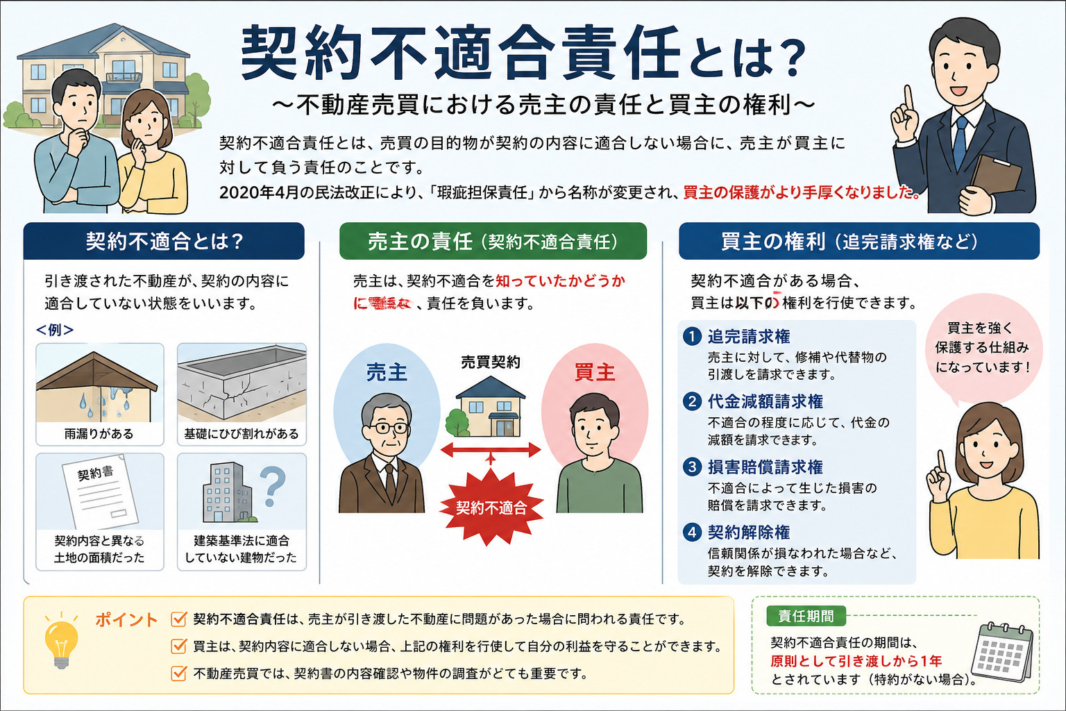 【弥富市不動産売却】契約不適合責任とはの画像