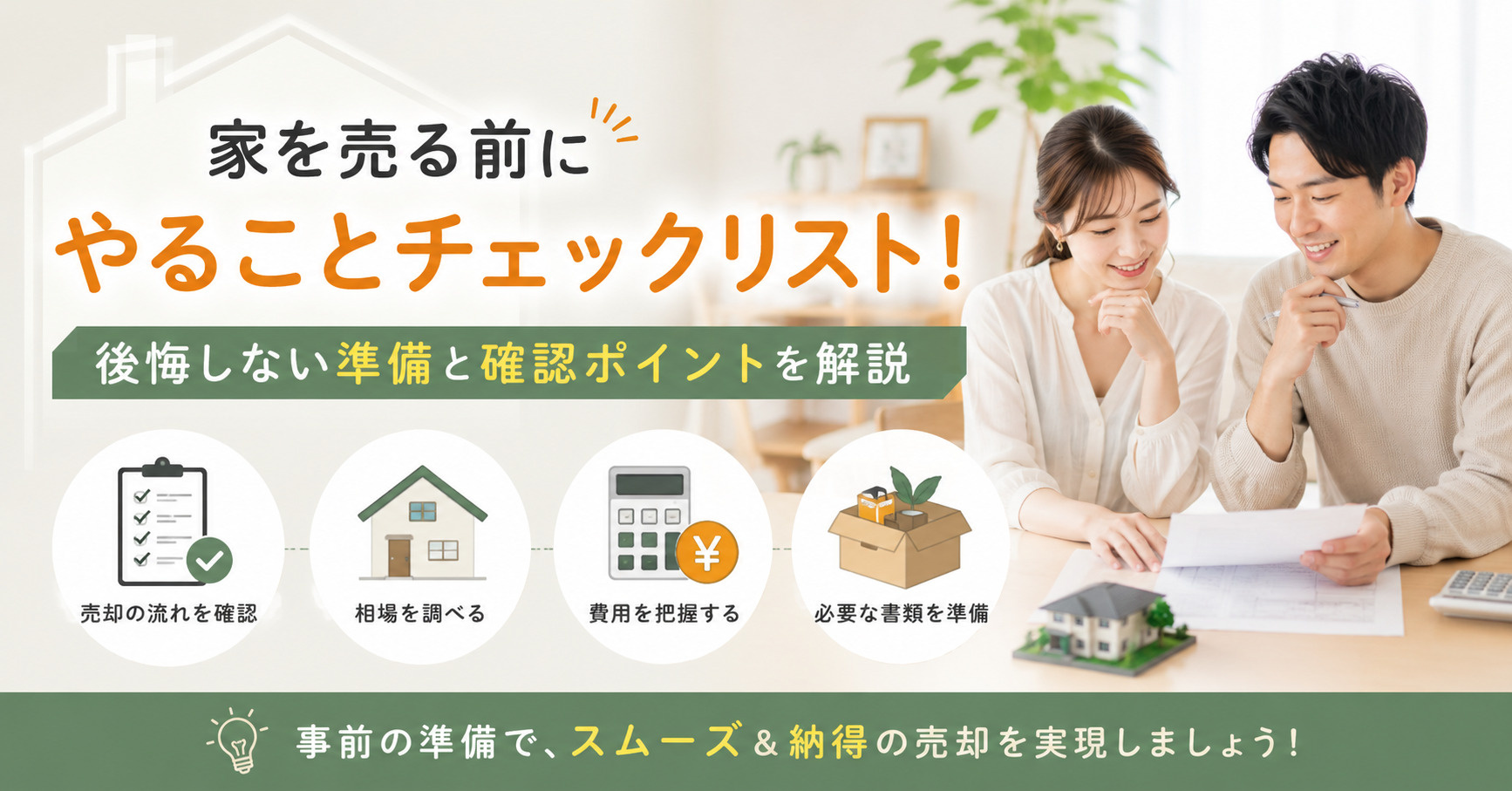 家を売る前にやることチェックリスト！後悔しない準備と確認ポイントを解説の画像