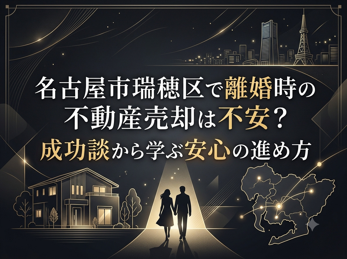 名古屋市瑞穂区で離婚時の不動産売却は不安？成功談から学ぶ安心の進め方の画像