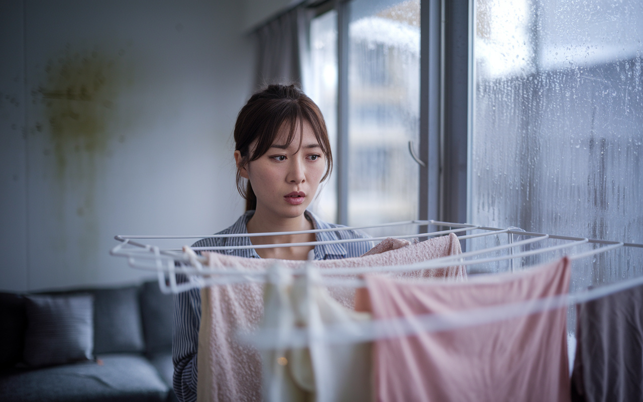 雨の日の室内干しでカビが心配？住まいを守る対策と臭いを防ぐコツの画像