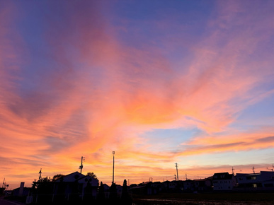昨日の夕焼け写真の画像