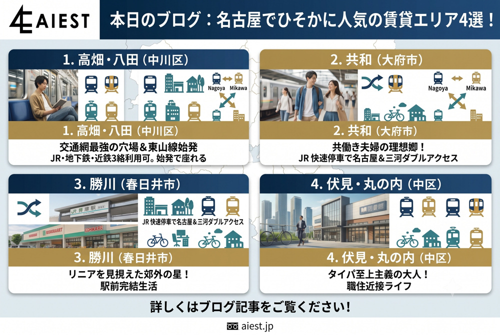 今、名古屋でひそかに人気のエリア！の画像