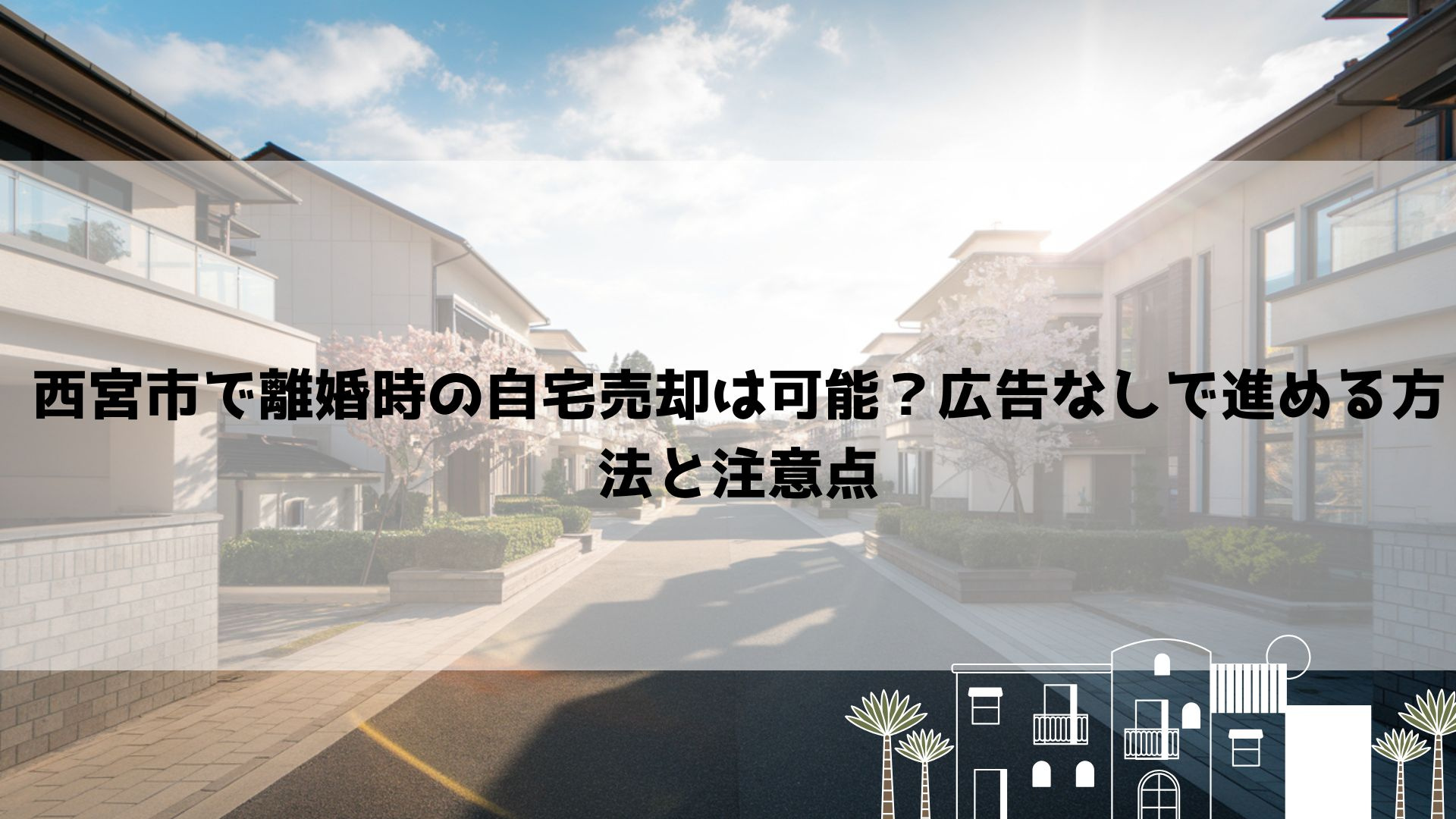 【2026年最新】西宮市で離婚時の自宅売却は可能?広告なしで進める方法と注意点の画像