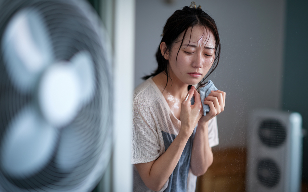 ジメジメで蒸し暑い季節の悩み対処方法は？汗が止まらない汗っかき体質の改善ポイントの画像