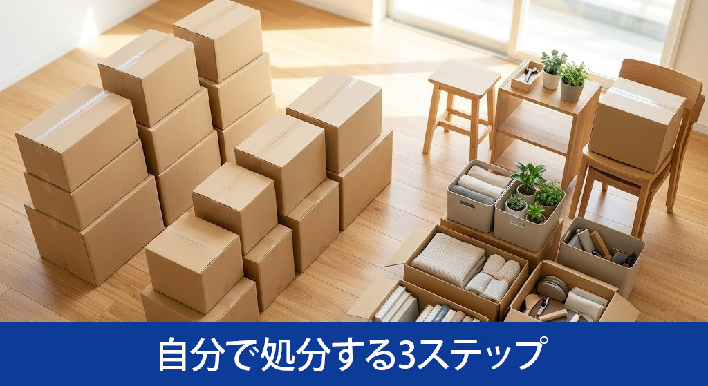 空き家の家財道具を自分で処分する3ステップ