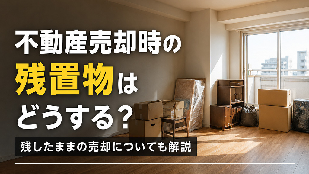 不動産売却時の残置物はどうする？残したままの売却についても解説の画像