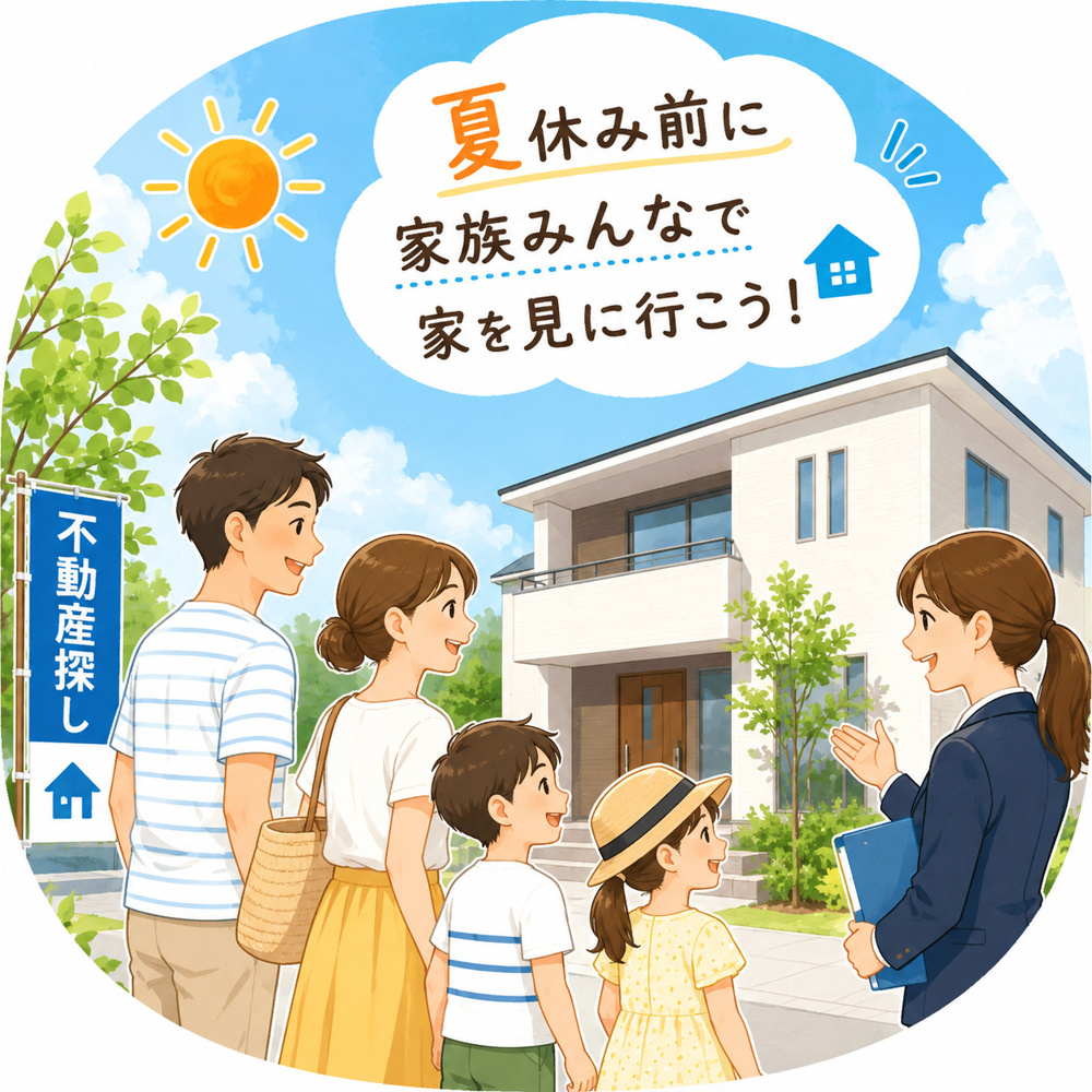 夏休み前に家を見に行くメリット5選の画像