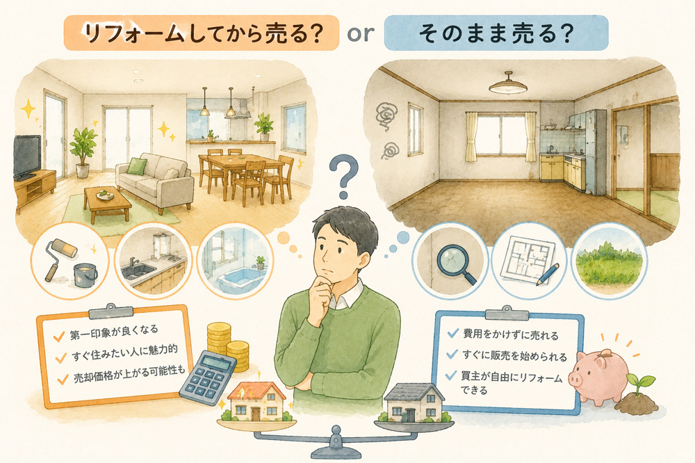 中古住宅はリフォームしてから売るべき？そのまま売るべき？の画像