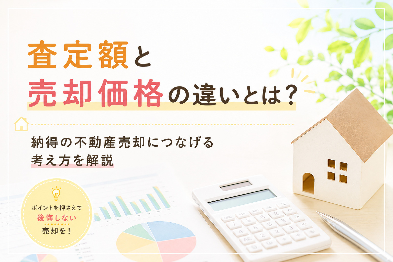 査定額と売却価格の違いとは？納得の不動産売却につなげる考え方を解説の画像