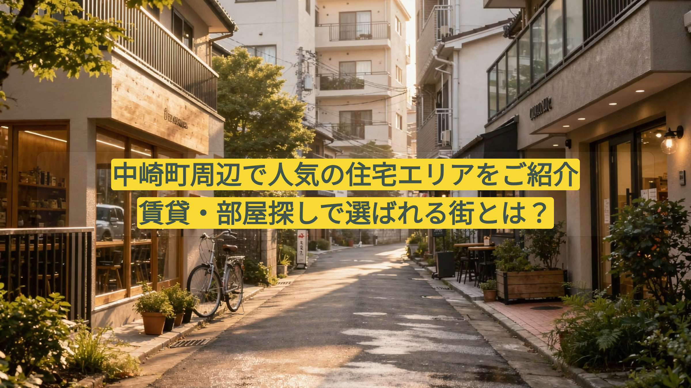 中崎町周辺で人気の住宅エリアをご紹介｜賃貸・部屋探しで選ばれる街とは？の画像