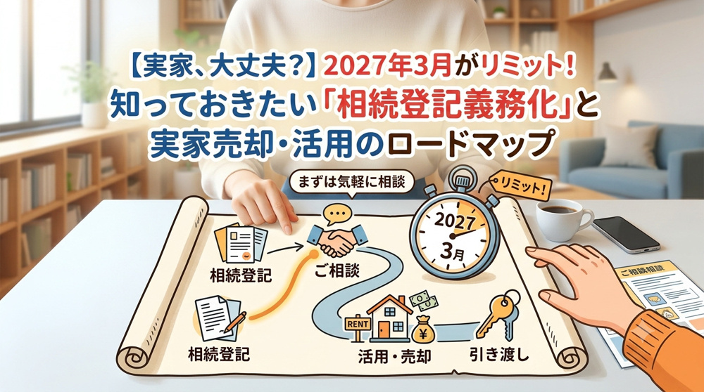 【実家、大丈夫？】2027年3月がリミット！知っておきたい「相続登記の義務化」と実家売却・活用のロードマップ【高崎不動産情報ライブラリー】の画像