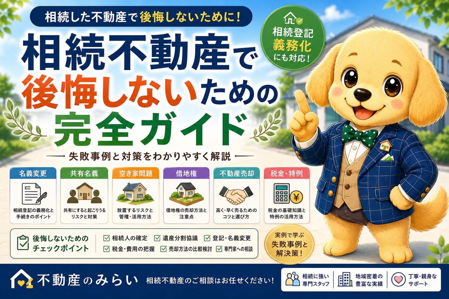 相続不動産で後悔しないための完全ガイド 　　実家・土地・マンション・借地権・空き家を相続したときの失敗と対策の画像