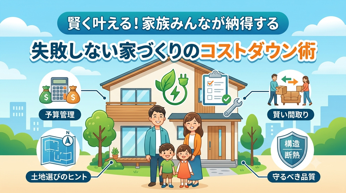 失敗しない家づくりのコストダウン術【高崎不動産情報ライブラリー