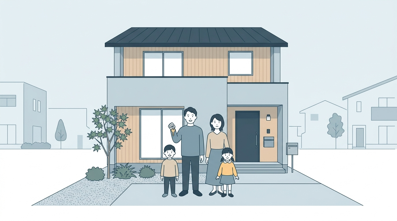 家族と新しい住まい ※イメージ