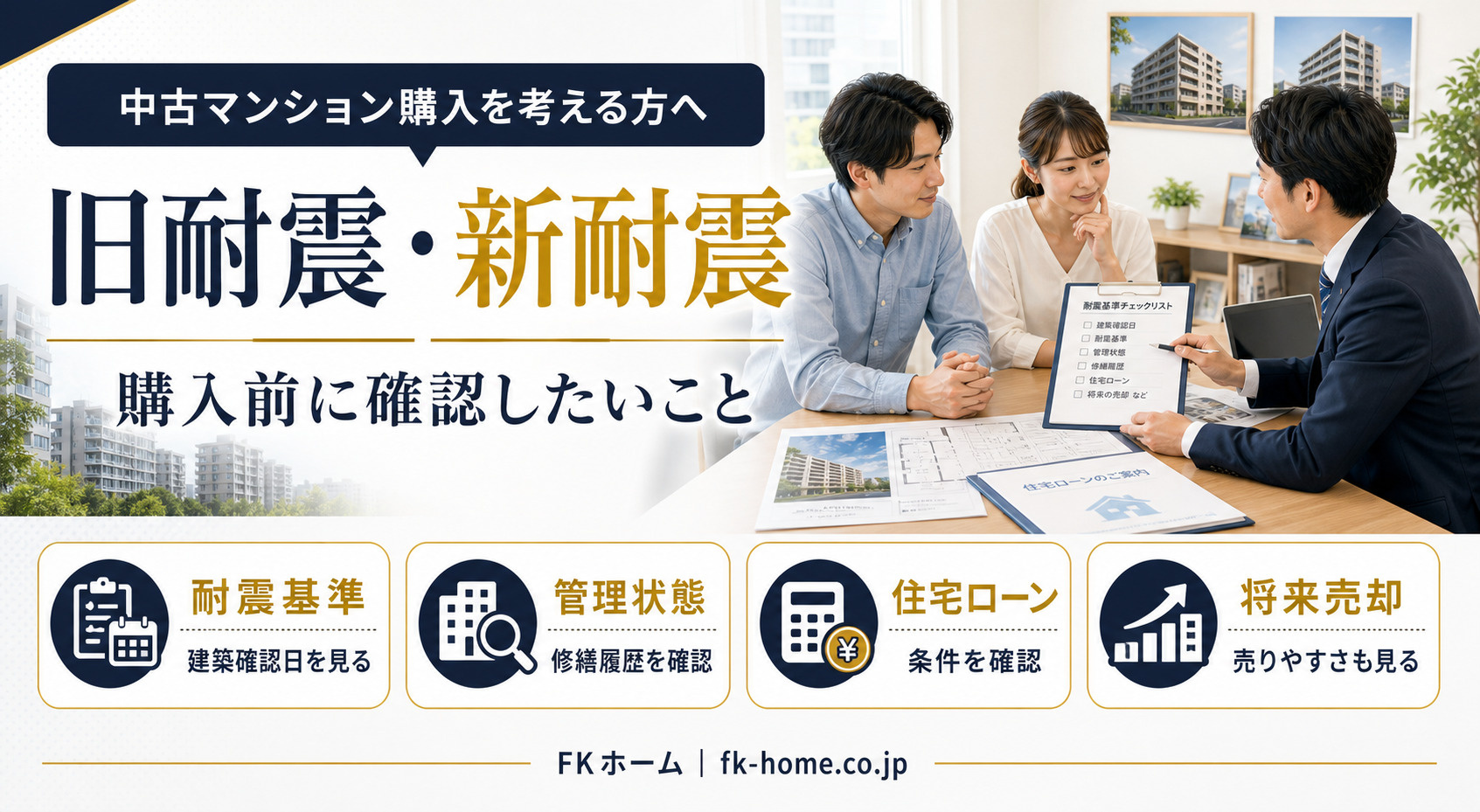 中古マンション購入で「旧耐震・新耐震」は何が違う?住宅ローン・将来売却の確認ポイントの画像