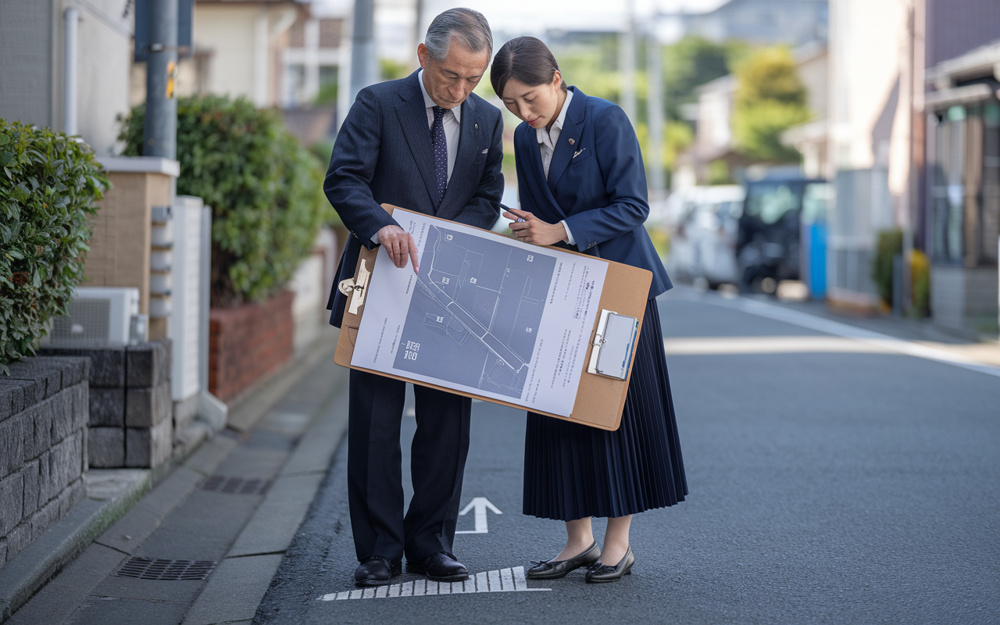 道路境界線と道路区域線とは？道路境界図と道路区域図で稲沢市の土地リスクを確認の画像