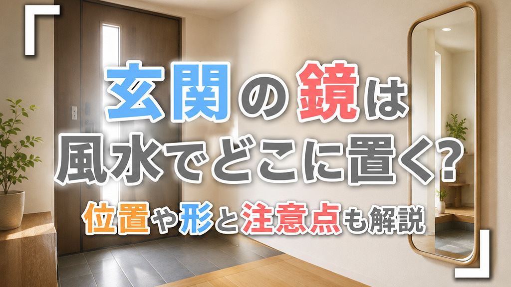 玄関の鏡は風水でどこに置く?位置や形と注意点も解説の画像