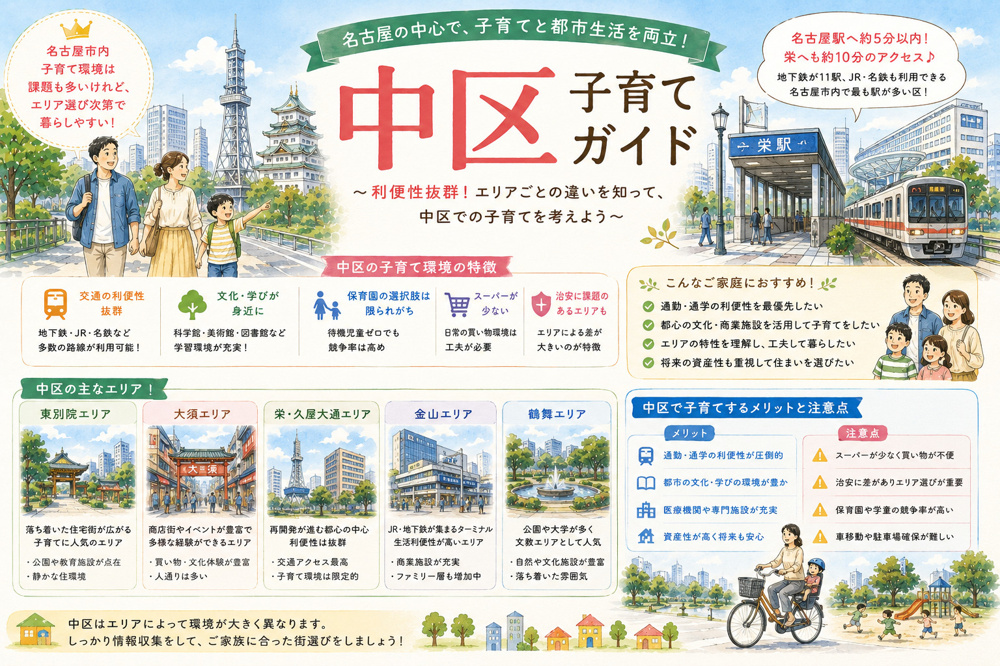名古屋子育てガイド「中区」編の画像