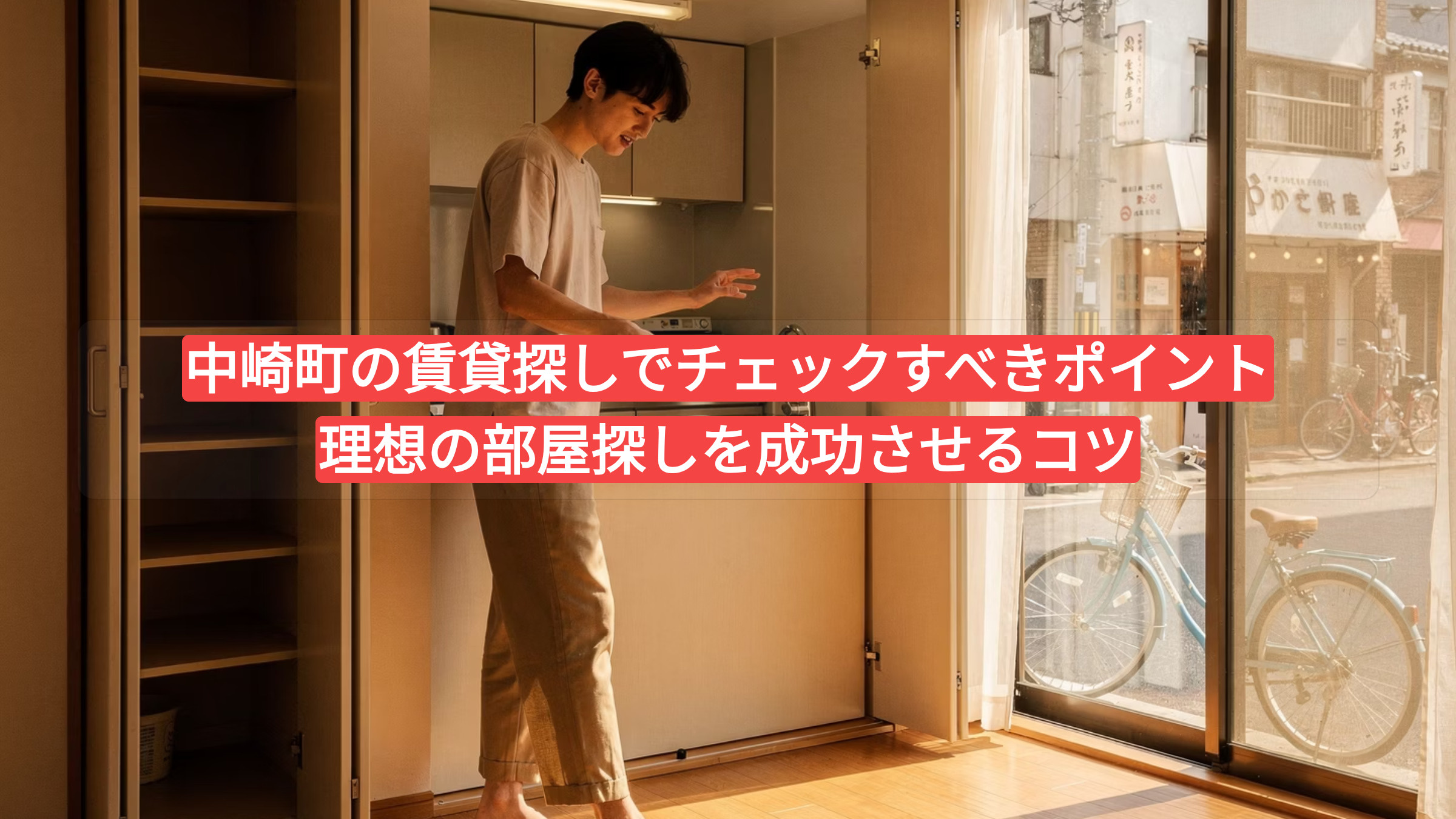 中崎町の賃貸探しでチェックすべきポイント｜理想の部屋探しを成功させるコツの画像