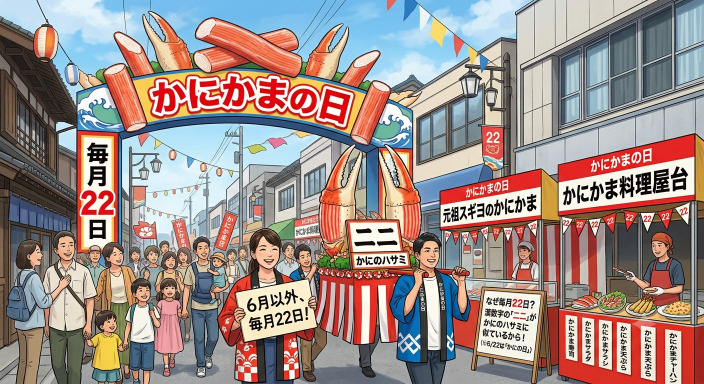 今日は　カニカマの日です。の画像