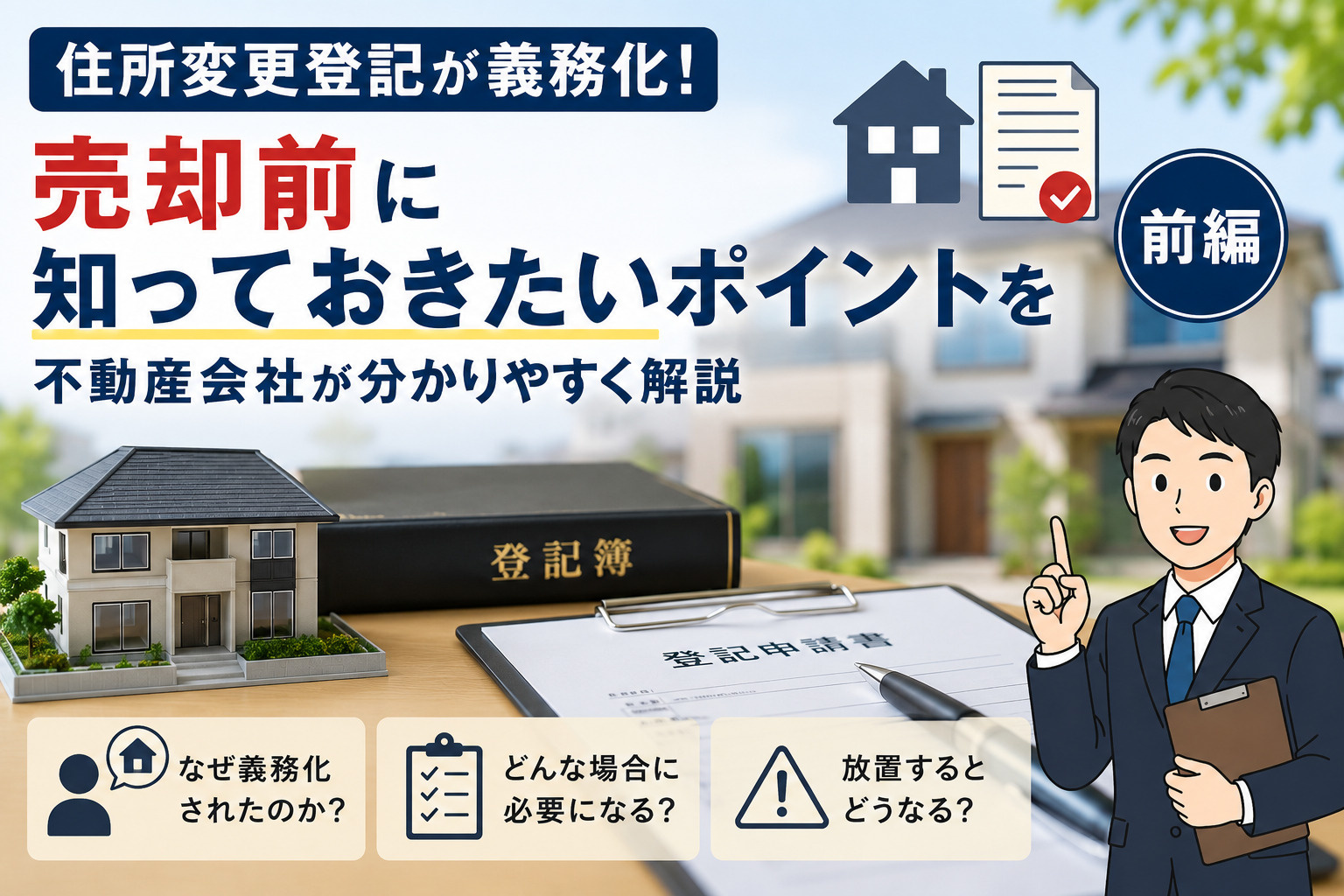 【2026年版】住所変更登記が義務化！売却前に知っておきたいポイントを不動産会社が分かりやすく解説【前編】の画像