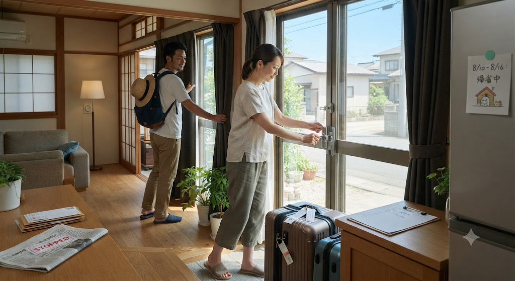 夏休みの帰省や長期不在は要注意?賃貸管理の視点で防犯と設備対策を解説の画像
